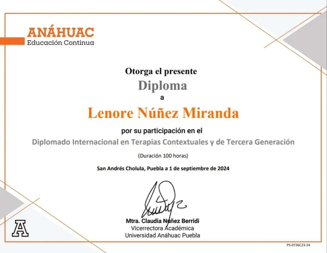 Consulta con Psicóloga Lenore, foto 1